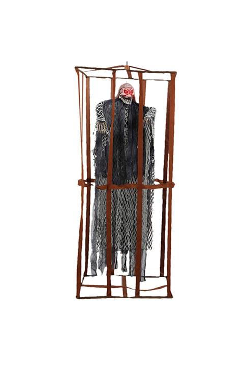 Samur Marka: Ürpertici Scary Halloween Sesli Hareketli Sensörlü Siyah Kuru Kafa Dekor 90 Cm Kategori