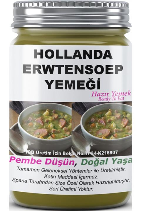 SPANA Hollanda Erwtensoep Yemeği Ev Yapımı Katkısız 330 gr