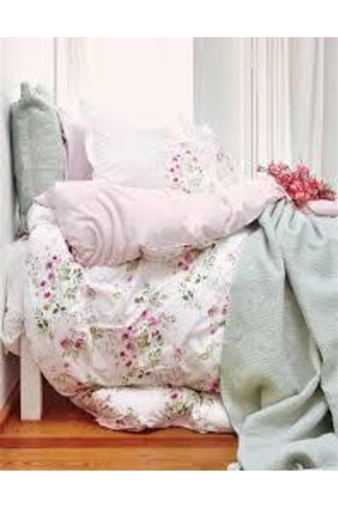 Karaca Home Pansy Beyaz Tek Kişilik Pike Takımı