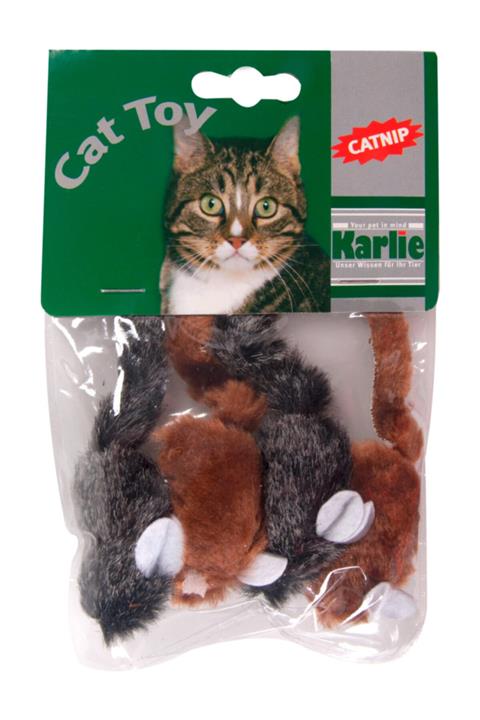 Karlie Karlıe Peluş Fare 5 Cm Siyah-k.rengi