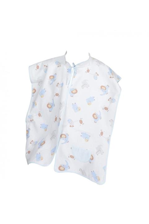 Sema Bebe Çok Amaçlı Emzirme Örtüsü Mavi Fil