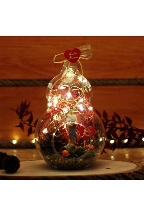 Murat Hediyelik Teraryum Mini Armut Işıklı Annem Cennetim 1