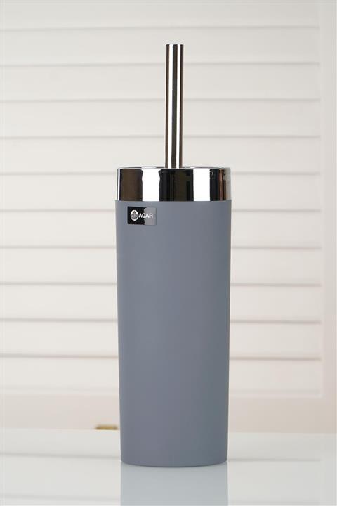 ACAR Lumea Metal Saplık Akrilik Wc Fırçalık - Gümüş