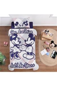 Özdilek Mickey & Minnie Mouse U And Me Tek Kişilik Disney Lisanslı Çocuk Pike Takımı