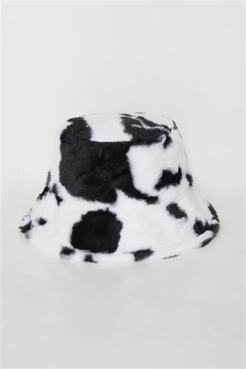 Addax Desenli Peluş Bucket Şapka Şpk32 - A1