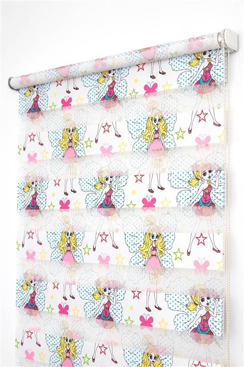 Tengo Zebra Perde 150X200 Peri Kızı Pembe Çocuk Odası Stor