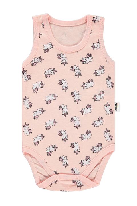 Civil Baby Kız Bebek Çıtçıtlı Badi 1-18 Ay Pudra