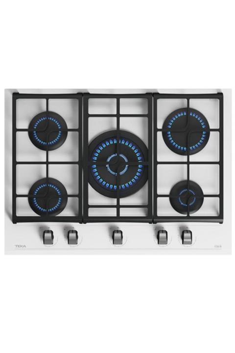 Teka - Gzc 75330 Xbn Wh -ankastre Exactflame Teknolojili Wok Gözlü Ocak-döküm-beyaz-70 Cm-112570104