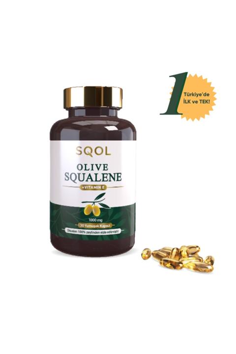 Sqol Zeytin Skualen (Olive Squalene) 30 Yumuşak Kapsül 1000 mg