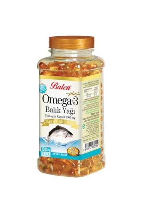 Balen Omega 3 Balık Yağı Yumuşak Kapsül 1380mg 100 Adet