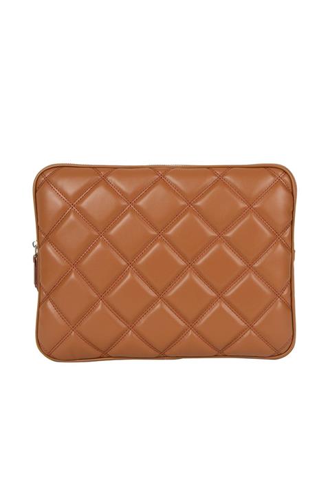 MORCA Kapitone Laptop Kılıfı 15.6 & 16 Inç Taba