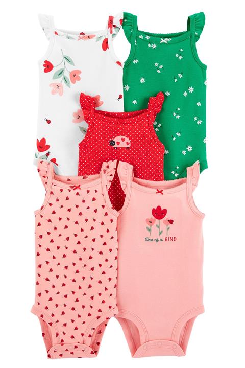 Carter's Çiçek Desenli 5'li Body Set