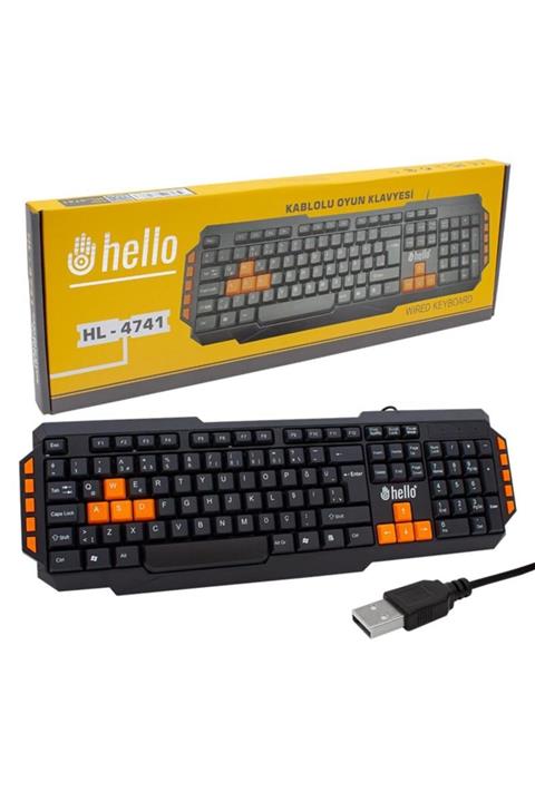 HELLO Hl-4741 Kablolu Oyuncu Gamıng Klavye