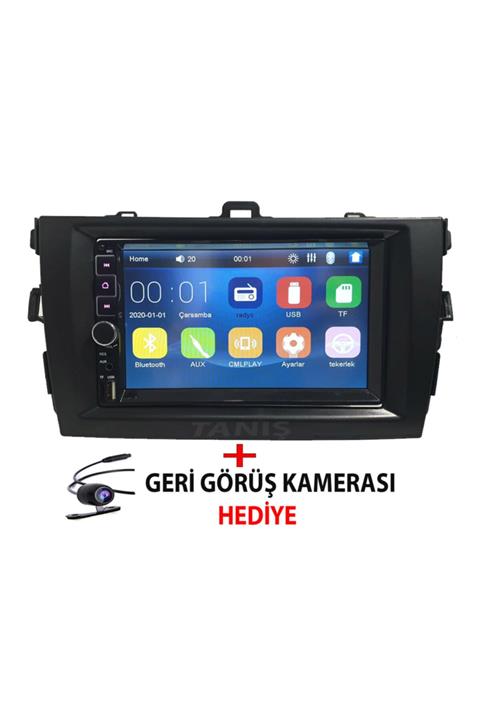 Kingwin Toyota Corolla 2007-2013 Arası Uyumlu 7inç Dokunmatik Double Teyp