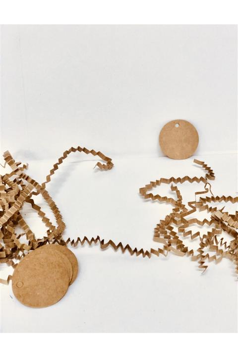 Protec Matbaa Etiket Delikli Kraft 3,5 Cm 50 Ad