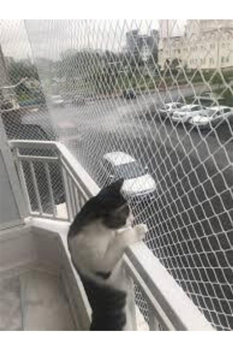 ünal file 2,50 X 20 Balkon Kedi Koruma Ağı Balkon Kedi Güvenlik Filesi Balkon Kapatma Ağı Kuş Önleme