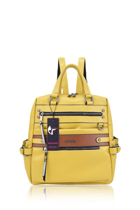 Madame Deri Sarı Sırt Çantası