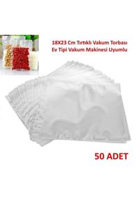 SELES Tırtıklı Vakum Torbası-poşeti 18 X 23 Cm - 50 Adet