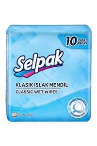 Selpak Klasik Islak Cep Mendili 10'lu