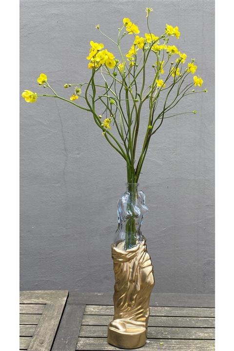 Missi Büyük Gold Degrade Venüs Cam Vazo(33 CM)