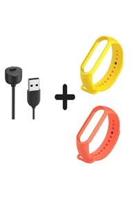 nomino Xiaomi Mi Band 5 / Mi Band 6 Kordon Şarj Aleti / 2 Adet Silikon Kordon