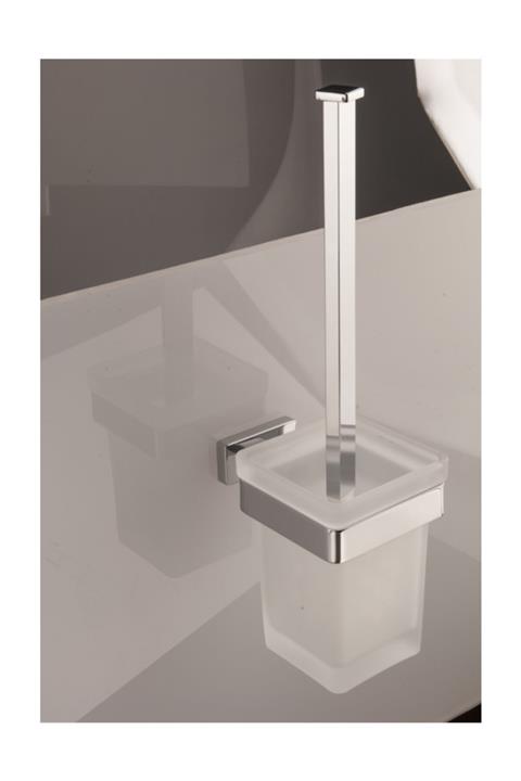 İnda Lea Tuvalet Fırçası Krom Porselen