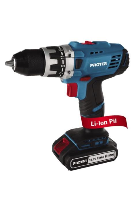 Proter Pst550 Şarjlı Darbeli Torklu 2 Vites 2 Akü 20v 5.0ah 13mm 5 Amp