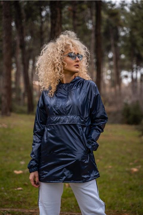 gothamvibes Kadın Lacivert Yağmurluk