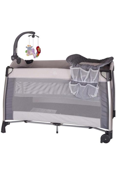 Kraft Madrid Dönenceli Oyun Parkı 70x120 cm Light Grey