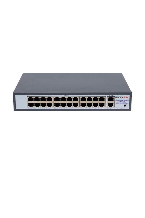 GOODLINK 24 Port Poe Switch + 2 Port Uplink Gigabit