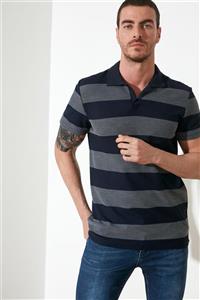 TRENDYOL MAN Lacivert Erkek Regular Fit Kısa Kollu Polo Yaka T-shirt TMNSS21PO0064