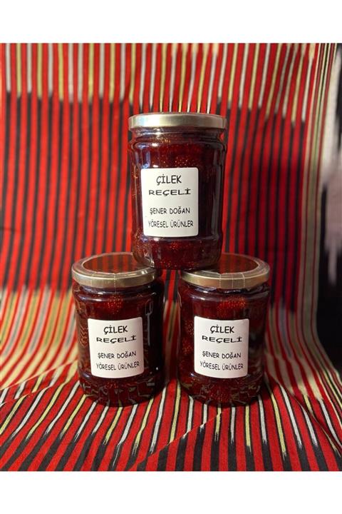 ŞENER DOĞAN YÖRESEL ÜRÜNLER Çilek Reçeli %100 Doğal 700gr