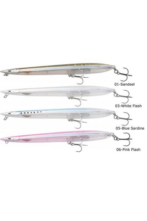 Savage Gear Sandeel Surf Walker 155 17g Suni Yem 03 White Flash