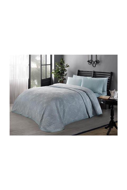 Taç Royal Su Yeşili Tek Kişilik Pike Takımı