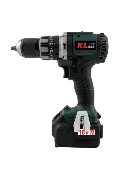 KLPRO Kldm18bh-50 18volt/5.0ah Li-ion Çift Akülü Kömürsüz Profesyonel Darbeli Matkap