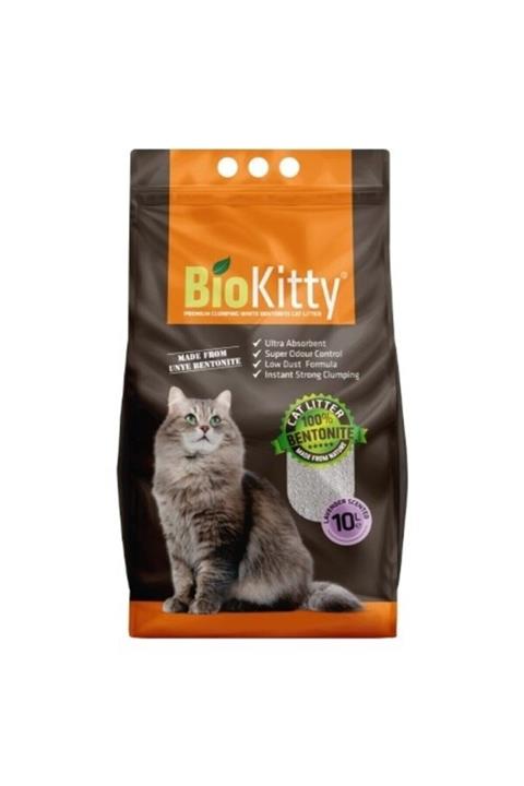 BioKitty Kalın Taneli Lavanta Kokulu 10 Lt. Kedi Kumu