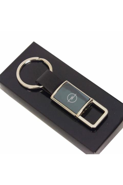 Venlo Pen Opel Logolu Metal Gümüş Kutulu Anahtarlık