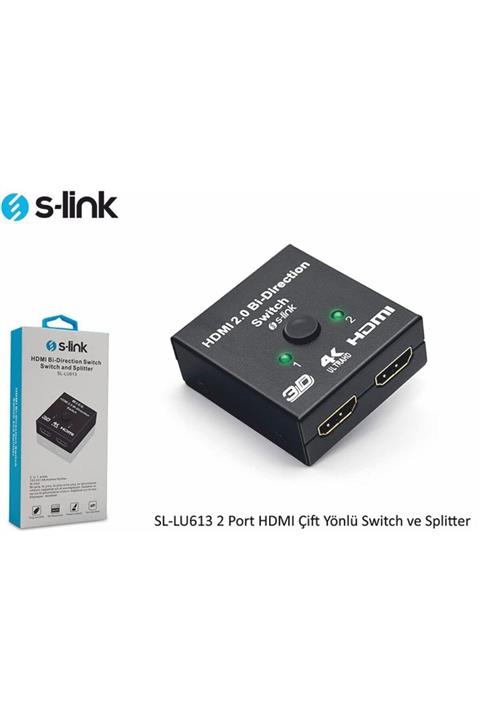 SLINK Sl-lu613 2 Port Çift Yönlü Hdmı Swıtch Ve Splıtter
