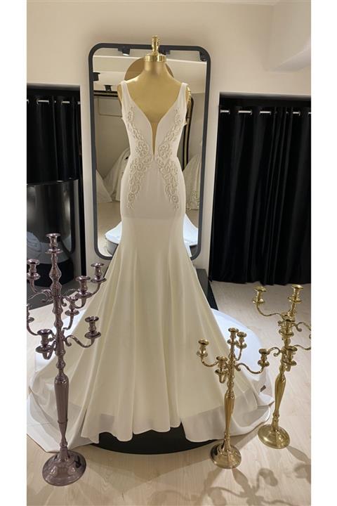 MATRİMONİO BRİDAL Kadın Beyaz Nikah Kıyafeti