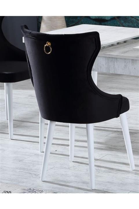 Ervo Nirvana Rio Siyah Yemek Mutfak Salon Cafe Bahçe Restorant Sandalyesi