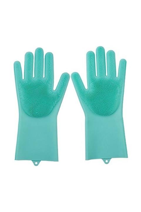 Kitchen Design Lab Sihirli Isıya Dayanıklı Silikon Çok Amaçlı Bulaşık Eldiven Fırçası