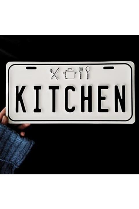 limon maltepe Kitchen Yazılı Kabartmalı Metal Plaka