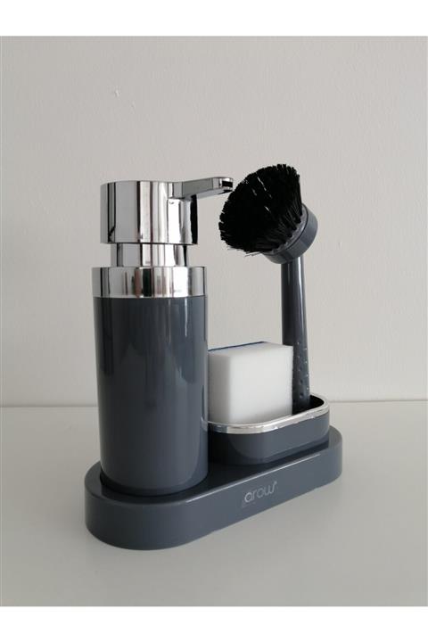 AROW Fırçalı Akrilik Mutfak Sıvı Sabunluk