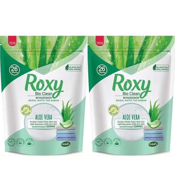 Dalan Roxy Bio Clean Matik Sabun Tozu 1.6kg Aloe Vera (4 Lü Set) (208 Yıkama)