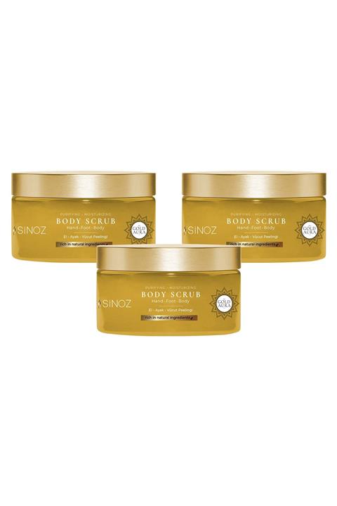 SİNOZ Vücut Peelingi | Gold Aura 3'lü