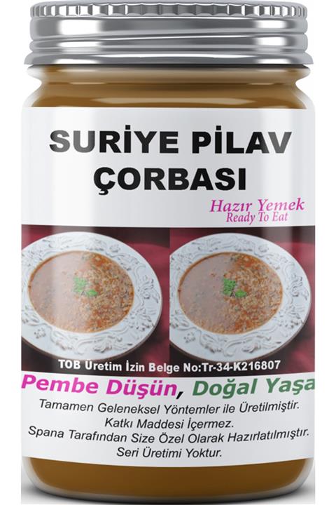 SPANA Suriye Pilav Çorbası Ev Yapımı Katkısız 330 gr