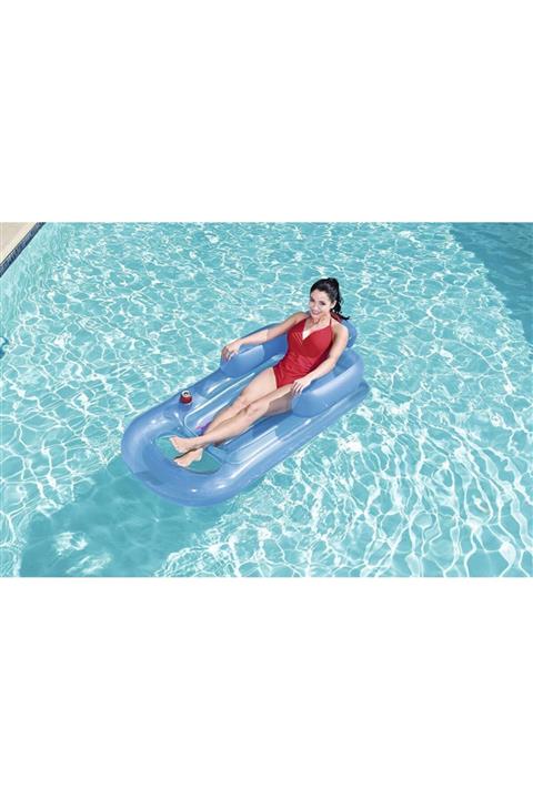 elife shop Es43028 Lüks Koltuklu Sırt Dayamalı Havuz & Deniz Koltuğu Yatağı 161 Cm X 84 Cm