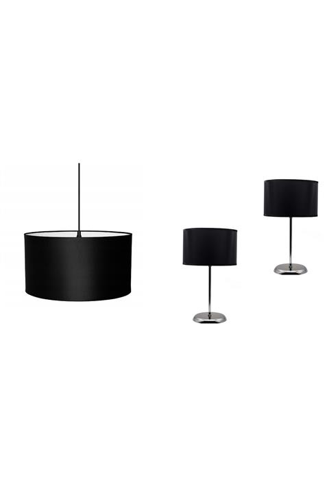 White West inn House Oda Seti Masa Abajur Ve Sarkıt Avize