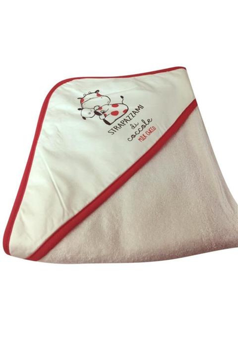 Chicco Kundak Bebek Havlusu Kırmızı