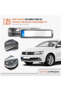 İntachrom Volkswagen Jetta Krom Plakalık - Hummer Tip 2 Adet